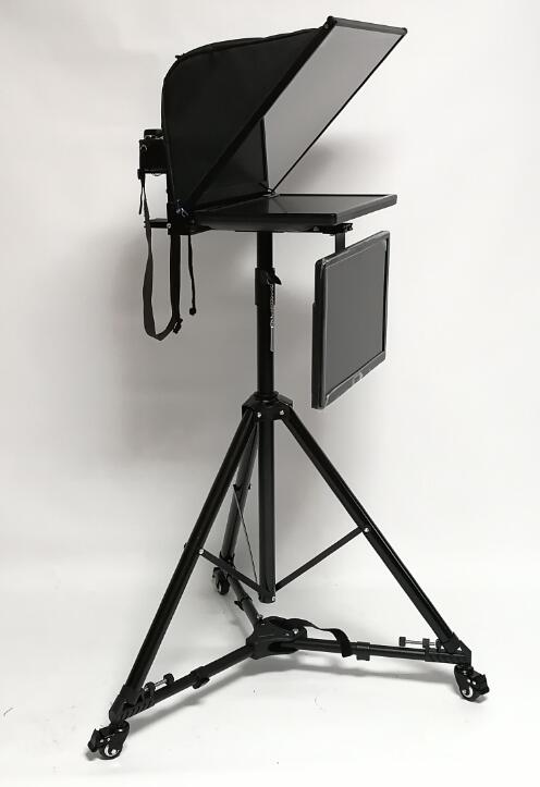 Standing 22-inch Double-screen-Folding Portable-style Prompter Studio Cue read manuscript