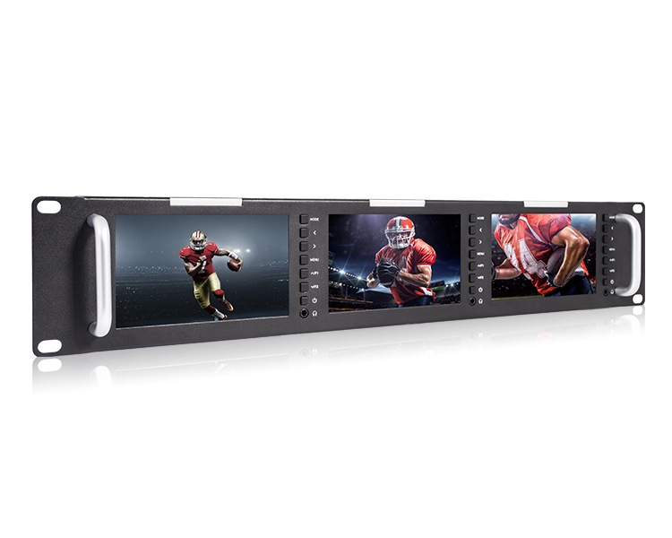 Fuweed T51 triple monitor Broadcast Level 5 inch monitor SDI HDMI AV enclosure type monitor