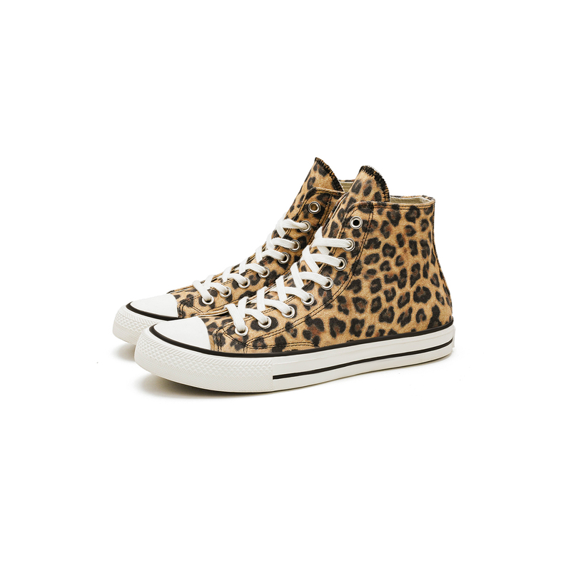 Lanxiaoran1970S Canvas Shoes for Men and Women, Leopard Print High-Top Shoes, Genuine Leather Vulcanized Casual Commuting Sports Sneakers Lanxiaoran1970S Canvas Shoes for Men and Women, Leopard Print High-Top Shoes, Genuine Leather Vulcanized Casual Commuting Sports Sneakers