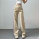 2026 New Ultra High Waist Stitched Loose Straight Wide Leg Jeans Slimming Versatile Stretch Mild Pants Women