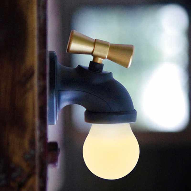 Creative tap light USB charging voice-controlled feeding lamp eye guard bedhead lamp birthday present