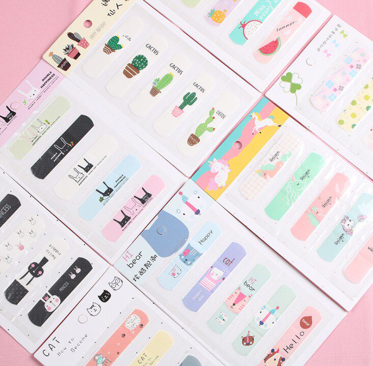 Cartoon OK Baffle breathable waterproof OK bandage cute girl blood stop posting after the stick and the wear and feet cute sticker