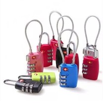 Travel Abroad Customs Lock Tsa Code Lock Pull Bar Case Bag Suitcase Lock Checked Customs Clearance Lock Suitcase Padlock