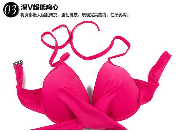 Bộ đồ bơi thương hiệu Hàn Quốc của Biyou chia ba mảnh thép hình bikini gợi cảm ngực lớn ngực nhỏ tập hợp áo tắm - Bikinis áo bơi cho người béo