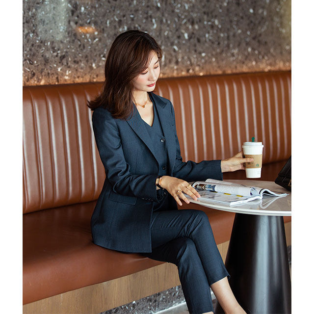 Diisshia suit female spring and autumn temperament commuter fit and thin high-end suit coat horseship three pieces