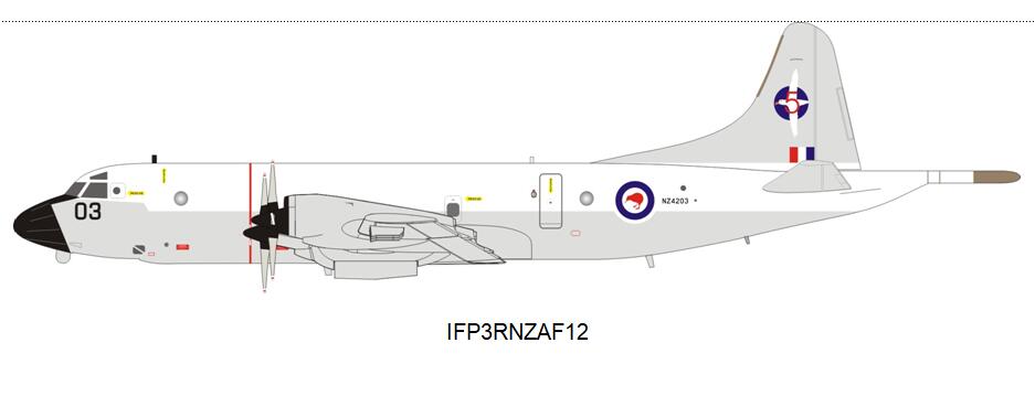 Inflight 1:200 Aircraft Model New Zealand Air Force Lockheed P-3 anti-submarine aircraft NZ4203