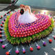 Lollipop wedding car decoration set supplies creative front float layout suction cup full set wedding main and auxiliary fleet