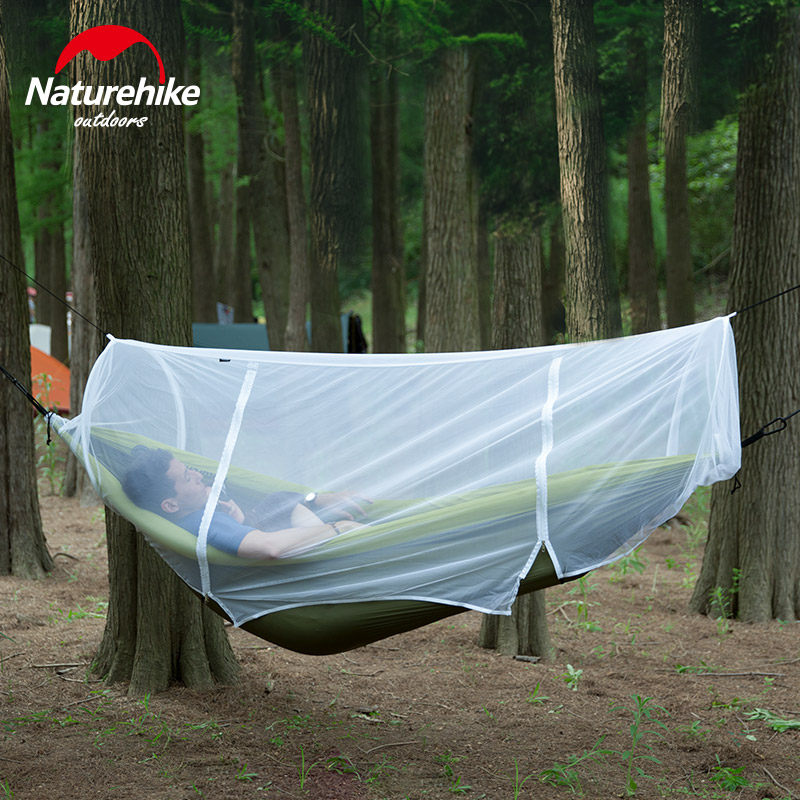 NH Norwegian Passenger Hammock Bed Mosquito Net Super Light Breathable Indoor Outdoor Single Double Hanging Bed Universal Mesh Hood Mesh Pocket Mosquito Repellent 