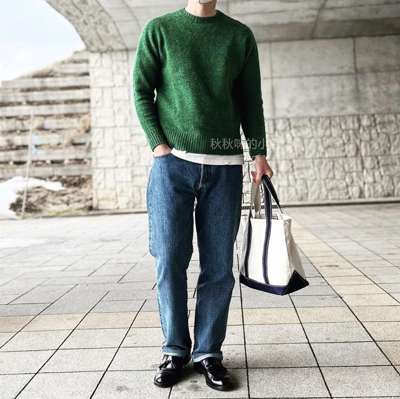 Llbean Tote Bag Canvas Bag Vintage Men's Retro Wear Casual Daily Commuting Computer Bag