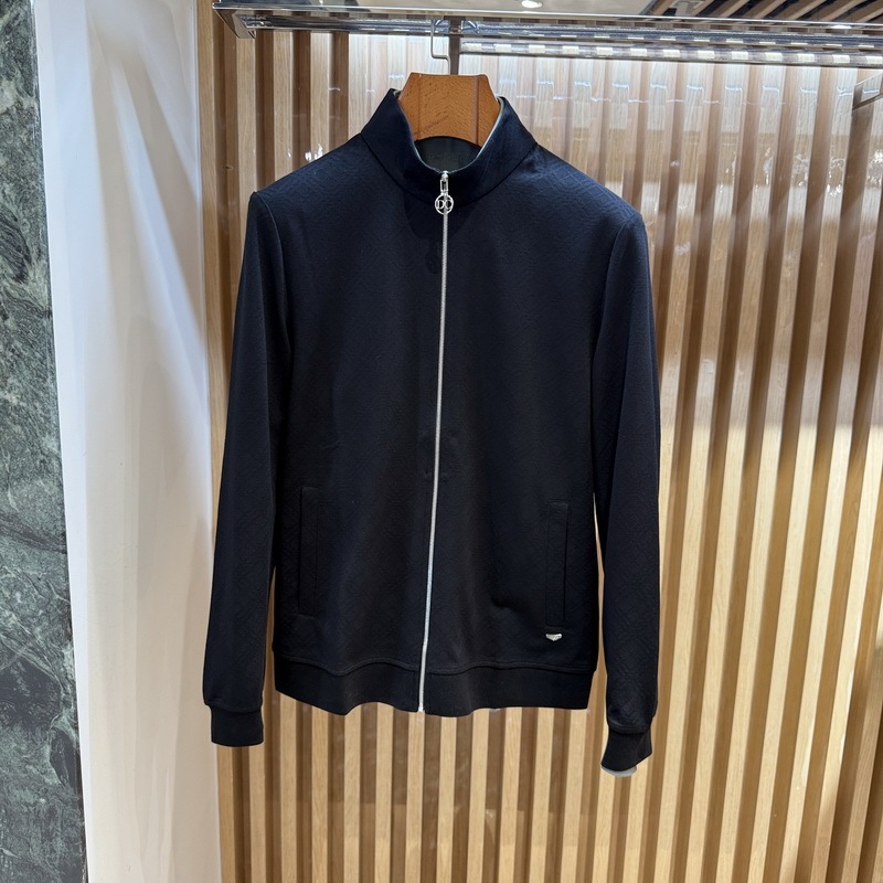 Deicae Genuine Men's Spring and Summer Knitted Stand-Up Collar Zipper Jacket 193111029 Tag 3690