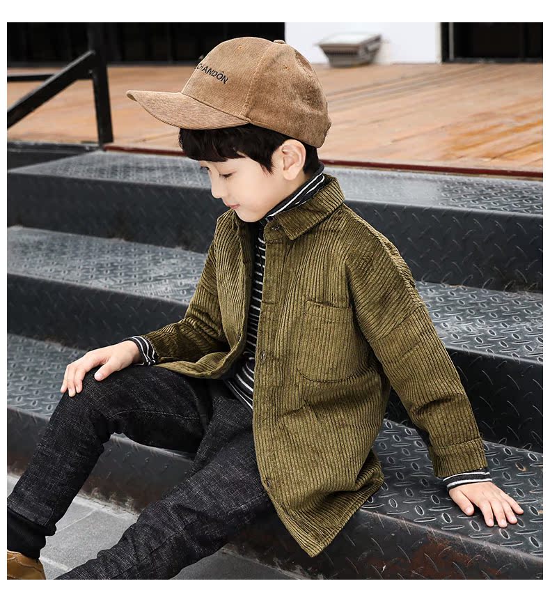 Quần áo trẻ em cho bé trai áo sơ mi cotton trẻ em áo sơ mi trẻ em trong mùa đông lớn 2018 sơ mi dài tay bé gái