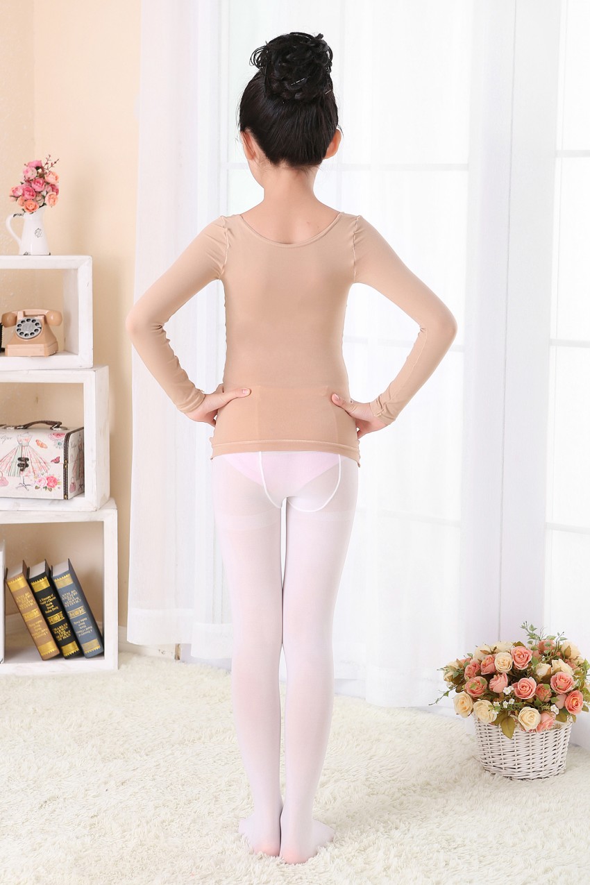 Mùa hè siêu mỏng trong suốt vô hình thịt màu hàng dệt kim màu khiêu vũ đáy áo tights dài tay lưới quần áo khiêu vũ