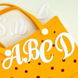 Белый пляжный мультяшный картхолдер с буквами для отдыха, аксессуар, (Трансграничная торговля)