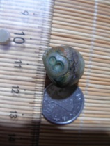 Nine-eye shale rough stone eye stone money stone beads