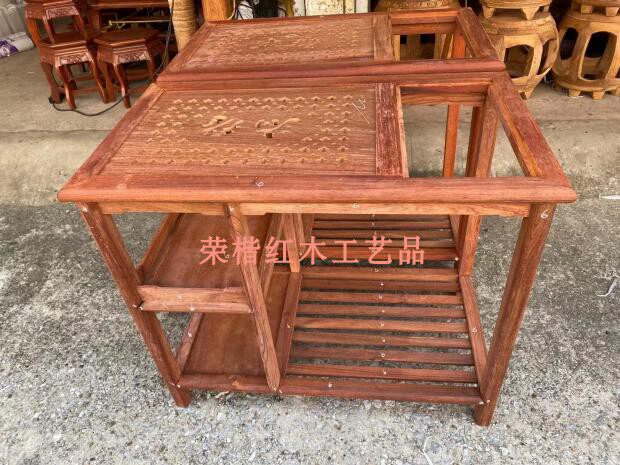 Vietnamese mahogany furniture, semi-finished red sandalwood, Myanmar, Laos, tea stand, red material blanks