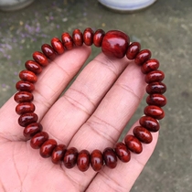 Vietnamese Mahogany crafts leaflet red sandalwood for a lifetime 0 5 0 9 abacus beads wine red background 
