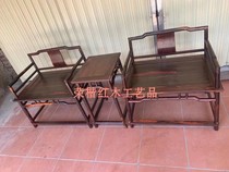 Vietnam mahogany furniture red acid branch Red acid branch Nangong Chair three-piece set Chinese craft material customization