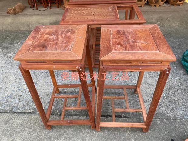 Vietnam's red wood furniture big fruit purple sandalwood Myanmar's Laos flower pear flower shelf selection custom tenon and mortise structure