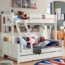 American bunk bed bunk bed wood combination bunk beds a bunk bed as well as pillow mu zi chuang boy childrens bed