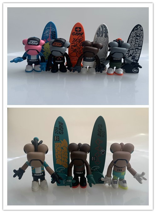 Authentic Bulk Goods Trendy Toy Figures Chameleon Blind Box Surfing Dragon Figurine Ornament Toy Boys' Gift