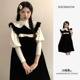 Японская кукла, осеннее милое платье, мини-юбка без рукавов, кукольный воротник, новая коллекция, подходит для подростков