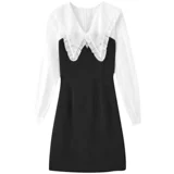 Осенний приталенный корсет, кукла, комплект, платье, 2023, по фигуре, кукольный воротник, французский стиль