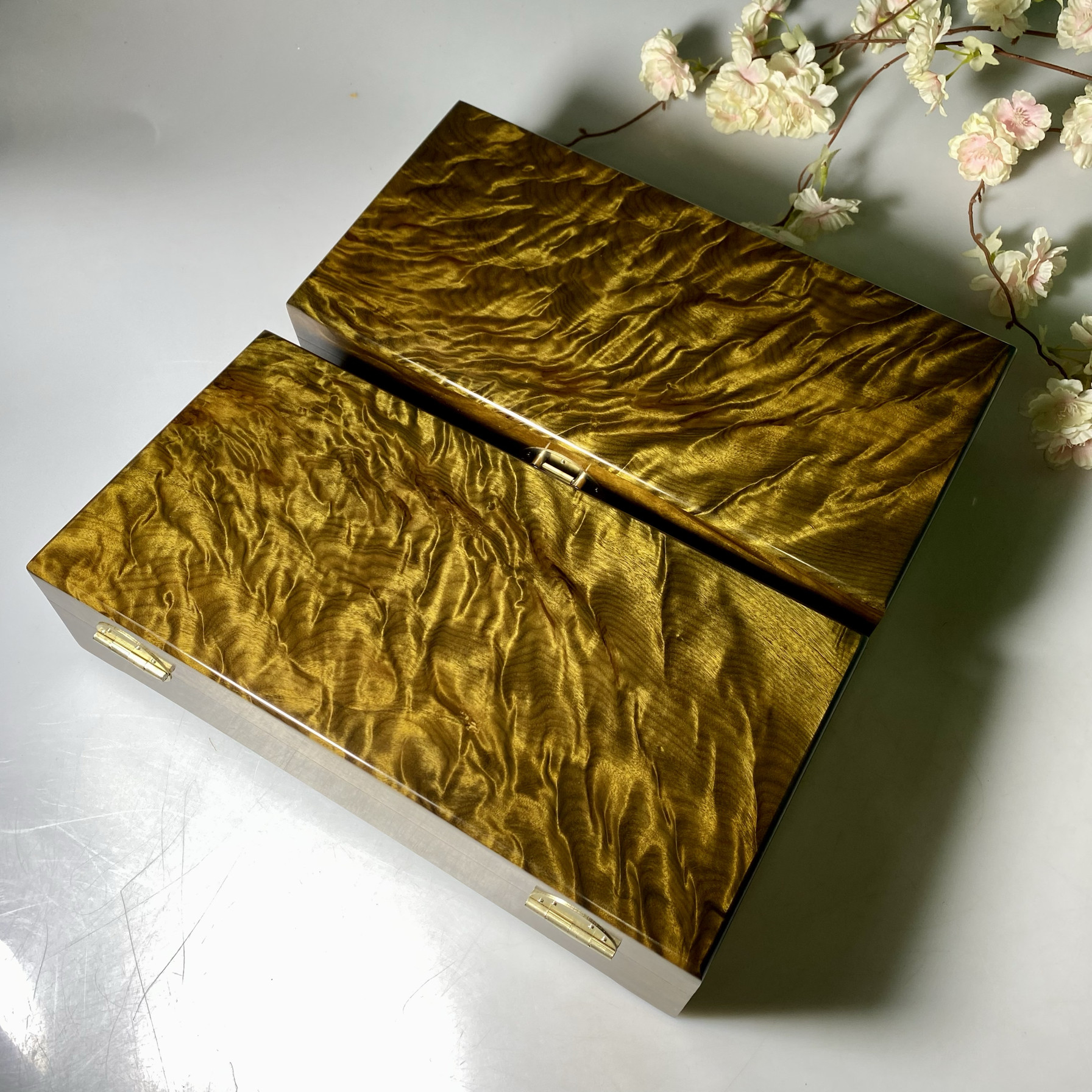 木箱 唐木 首飾盒 復古迷你小百寶箱精緻手飾盒小木盒首飾箱木頭首飾盒儲