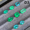 Natural emerald loose stone vivid green gemstone
