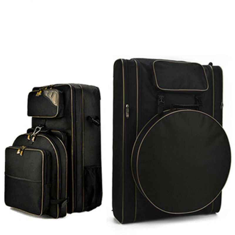 Thickened double waterproof wear-resistant two-layer fishing chair bag portable fishing table fish protection fishing rod fishing umbrella fishing gear shoulder fishing bag