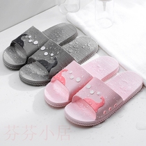 Couple indoor home thick bottom non-slip bathroom shower Couple cool slippers Mens home bathroom slippers Womens summer