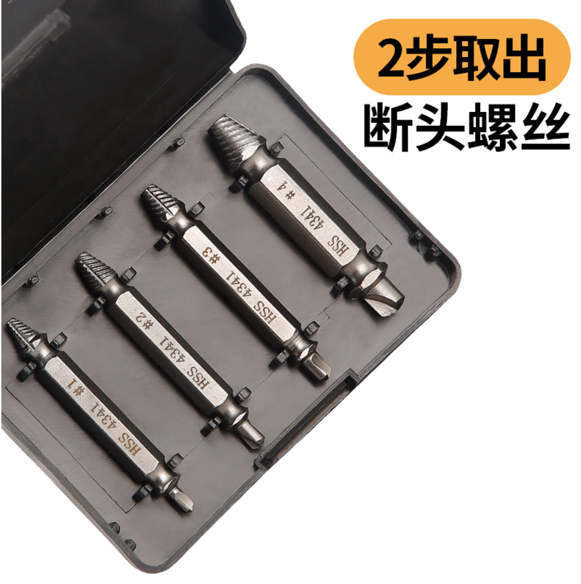 Fujiwara broken head screw extractor Screw slip tooth slip wire repair removal tool Screwdriver Double head broken wire extractor