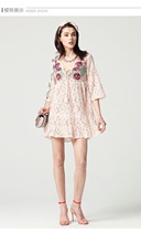 Lady Giles print embroidery lace dress Dress Withdrawal Cabinet Slightly Flawless No no dont take a selfie.