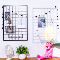 Frame mesh thick frame big net frame isn Net red iron grid shelf Photo Wall Wall black and white Pink
