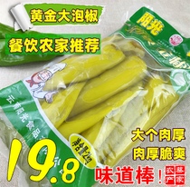 Big pickled pepper Hubei hot and sour pickled pepper farmers homemade specialty jar pickled pickled pepper large 4 kg bag