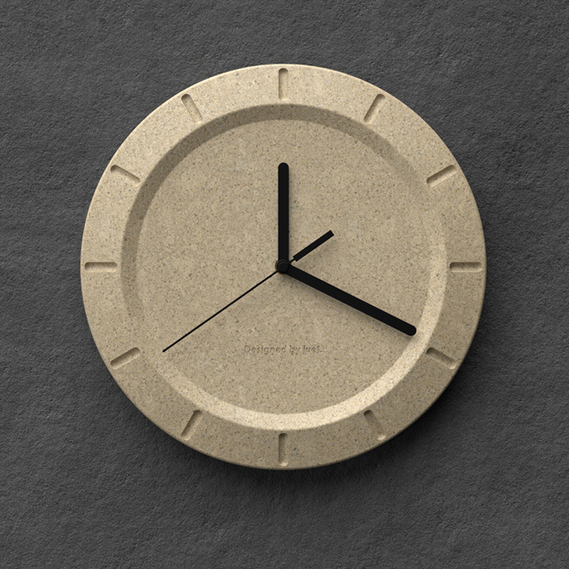 Jue a modern minimalist clock Nordic home functional model room art decoration adsorption formaldehyde mute wall table