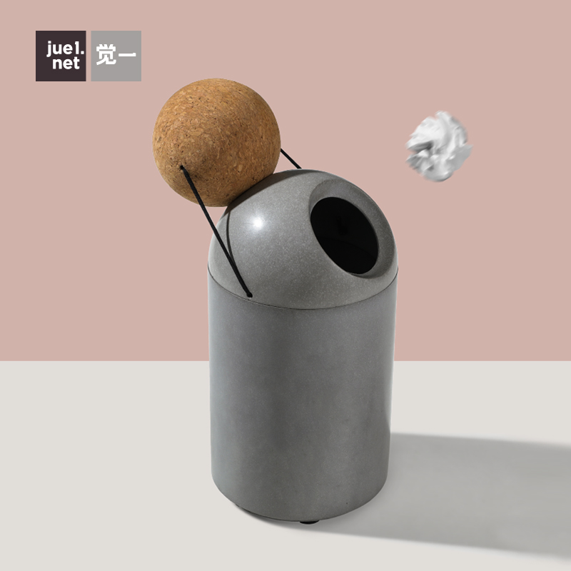 Kyaw a Nordic creative minimalist desktop with lid small adorable trash can living room bedroom office containing bucket