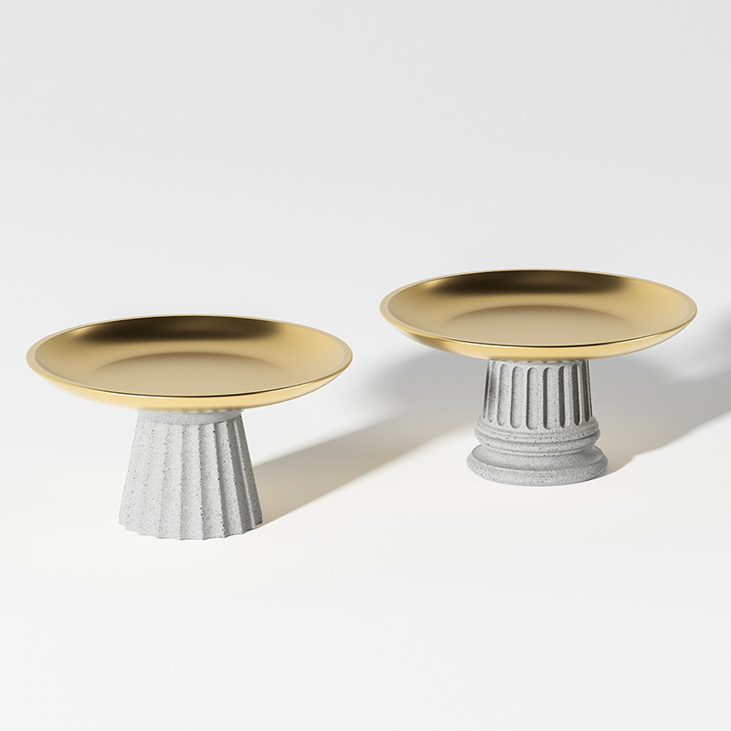 Jue a light luxury fruit plate decoration Nordic style living room coffee table snack plate modern household net red candy pot