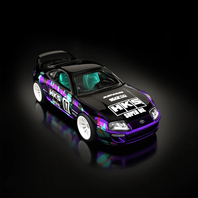 Hot Wheels Rlc 1/64 25Th Anniversary Poll Car Hks 1997 Toyota Toyota Supra Bull Demon King Hot Wheels Rlc 1/64 25Th Anniversary Poll Car Hks 1997 Toyota Toyota Supra Bull Demon King