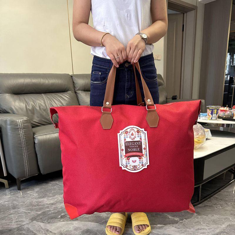 Wedding wedding quilt packaging bag big red festive quilt storage bag thickened Oxford cloth hi quilt big bag