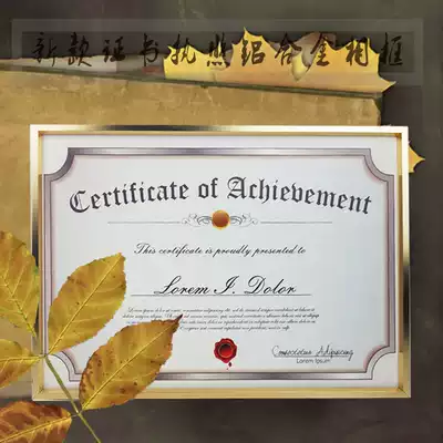 Aluminum alloy photo frame Poster frame Certificate frame Puzzle frame Picture frame Photo business license frame Customized