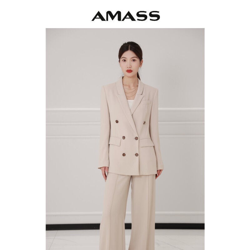 Women's Blazer Suit Set, Amas Professional Office New Spring Slim-Fit Commuter Suit 5400373