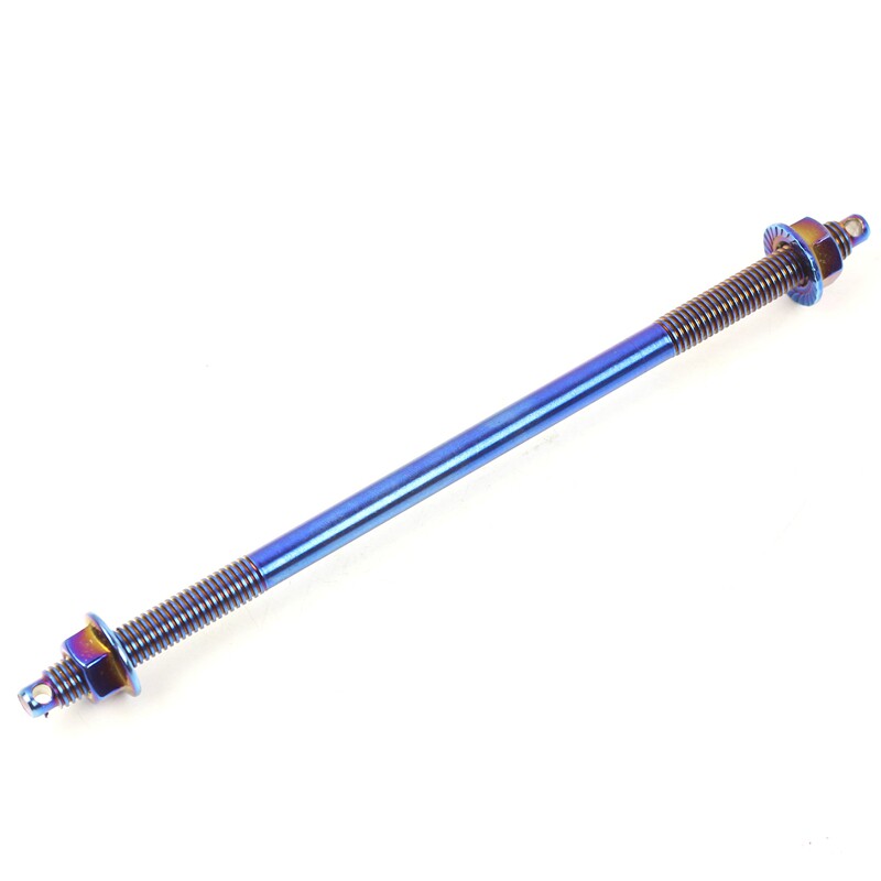 Stainless steel shaft front shaft M10/12mm lengthened color titanium calf burned titanium tortoise Fuxi Hussars BWS modification
