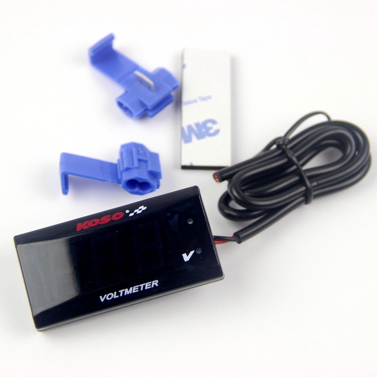 dây công tơ mét xe wave alpha KOSO Vôn Kế Đổi 9-150V Đồng Hồ Điện Tử Vuông Xe Điện Xe Máy Đổi Ma Lửa Fuxi Rùa đồng hồ điện tử xe máy vision đồng hồ cho xe máy