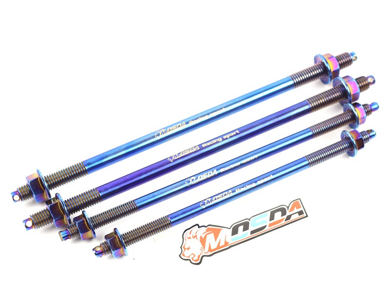 Stainless steel shaft front shaft M10/12mm lengthened color titanium calf burned titanium tortoise Fuxi Hussars BWS modification