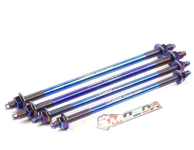 Stainless steel shaft front shaft M10/12mm lengthened color titanium calf burned titanium tortoise Fuxi Hussars BWS modification