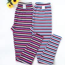 Womens autumn pants Lycra cotton striped trousers non-Pilling middle-aged youth slim thin pants warm pants women