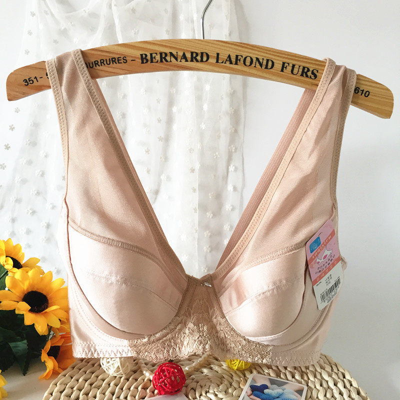 Day Single Ladies bra glossy full cups thin anti-drooping bra vest style collection of small polygeces for undergarments