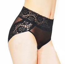 Womens lace seamless underwear full mesh size comfortable sexy cotton crotch quick-drying breifs 3