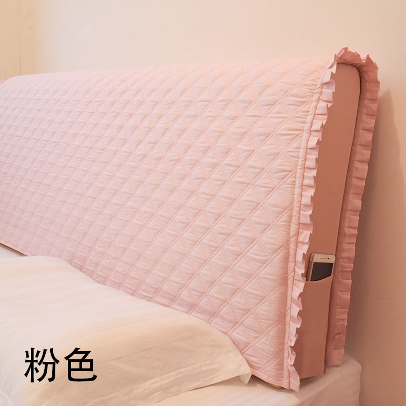 1 5 1 8 full cotton elastic bedside cover clip cotton full cotton fabric leather bed protective sleeve bedside cover cloth
