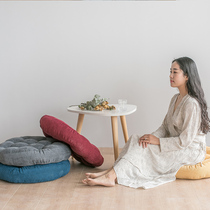 Cushion cushion thickened tatami butt pad on the ground Lazy sand breathable student round cushion futon pad summer
